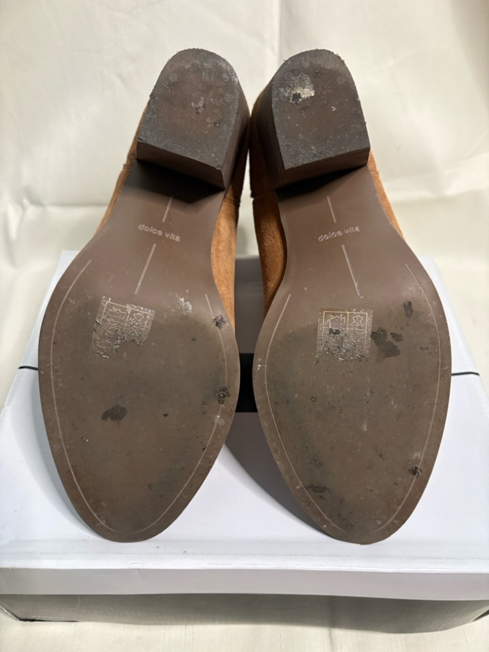 Dolce Vita Jaine Saddle Suede Ankle Booties - Picture 6 of 12